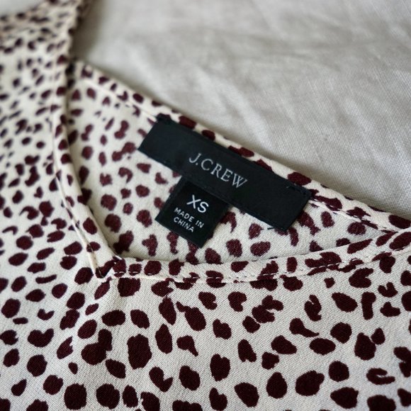 J. Crew 100% Silk Leopard Cami Size XS - Picture 11 of 12